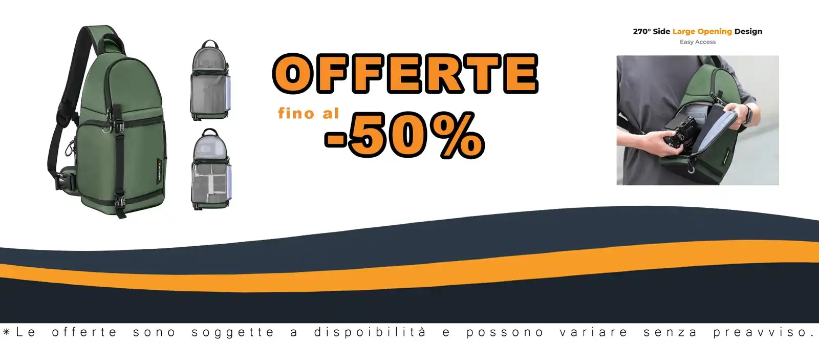 Borsa fotografica anti-laghi K&F CONCEPTcompatible DSLR SLR