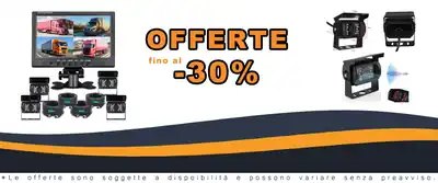 Kit Retrovisore Indietro 9 Pollici Cable 4 Camere