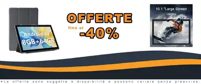 Tablet Android 10 Pollici 8 GB+64 GB ROM Custodia Inclusa